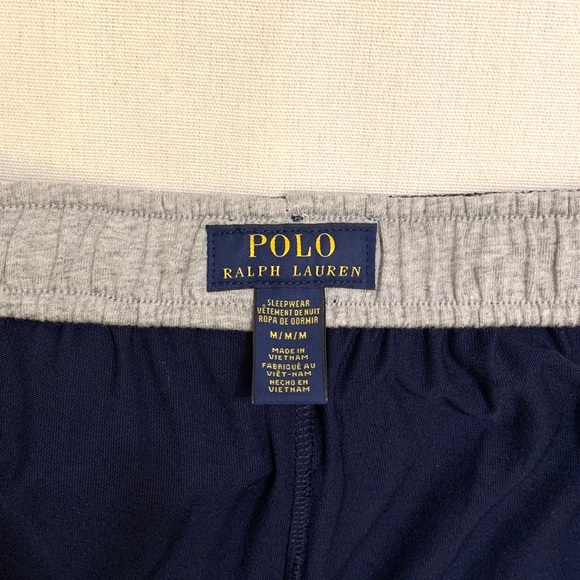 POLO RALPH LAUREN Supreme Comfort Cotton Blend Lounge Short MEDIUM Navy Blue NWT - Picture 5 of 10